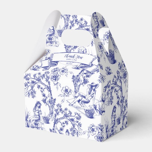 Quinceanera Favor Box Bedankdoosjes (Achterkant)