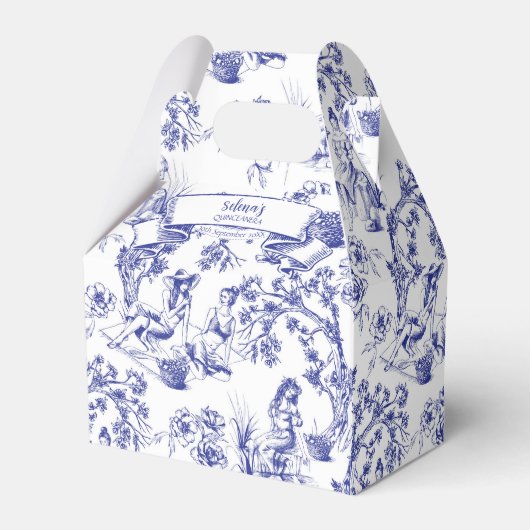 Quinceanera Favor Box Bedankdoosjes (Voorkant Zijde)