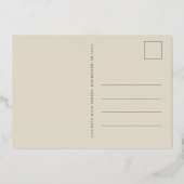 Quinceanera feuille d'or invitation par carte post (Verso)