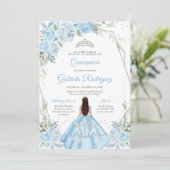 Quinceanera Floral Invitation (Debout devant)