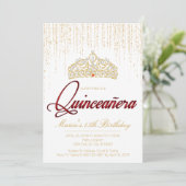 Quinceanera, Glam Parties scintillant Invitations (Debout devant)