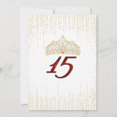 Quinceanera, Glam Parties scintillant Invitations (Dos)