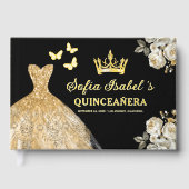 Quinceañera Gold Princess Floral Papillons (Recto)