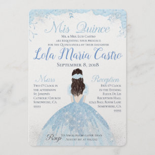 QUINCEANERA-INVITATIE KAART