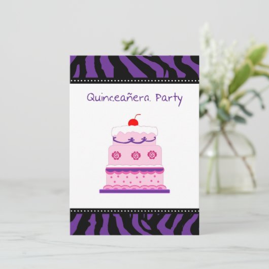 Quinceanera Invitation (Debout devant)