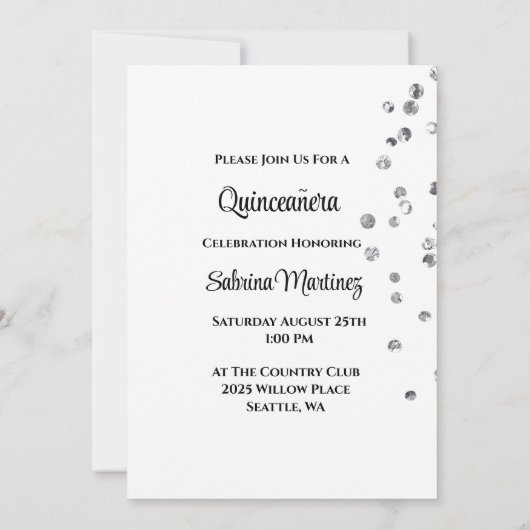 Quinceanera Invitation (Dos)