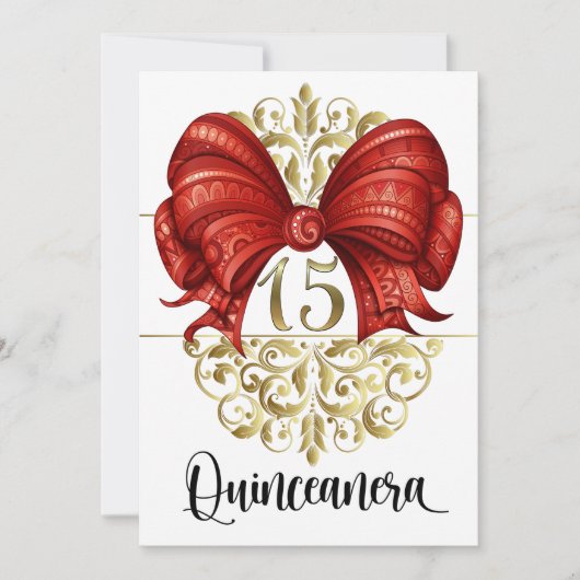 Quinceanera Invitation (Devant)