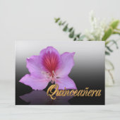 Quinceanera invitation 15e Anniversaire élégant (Debout devant)