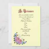 Quinceanera invitation 15e Anniversaire élégant (Dos)