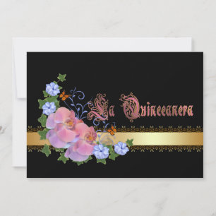 Quinceanera invitation 15e Anniversaire élégant
