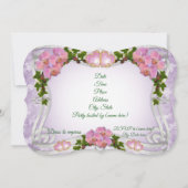 Quinceanera invitation 15e Anniversaire élégant (Dos)