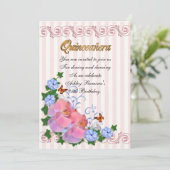 Quinceanera invitation 15e anniversaire orchidées (Debout devant)