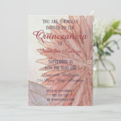 Quinceanera Invitation 15e fête d'anniversaire (Debout devant)