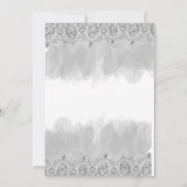 Quinceanera Invitation argent rouge 15e anniversai (Dos)