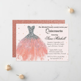 Quinceanera Invitation, Birthday Invite for sweet Aankondiging