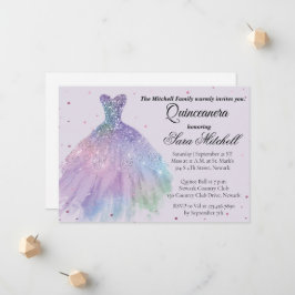 Quinceanera Invitation, Birthday Invite for sweet Aankondiging