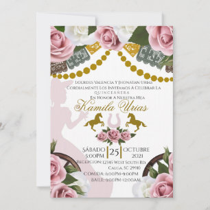 Quinceañera Invitation Charro