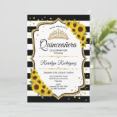 Quinceanera - Invitation des tournesols (Debout devant)