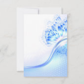 Quinceanera invitation digital butterfly blue (Dos)