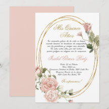Quinceanera invitation en espagnol
