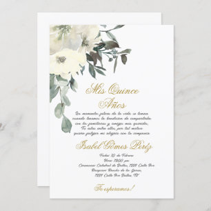 Quinceanera invitation en espagnol