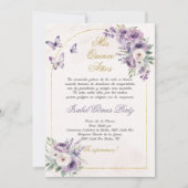 Quinceanera invitation en espagnol (Devant)