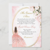 Quinceanera invitation en espagnol (Devant)