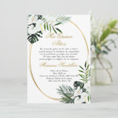 Quinceanera invitation en espagnol (Debout devant)