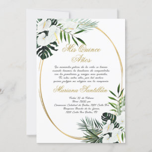 Quinceanera invitation en espagnol