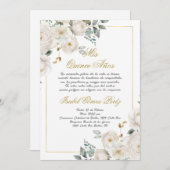 Quinceanera invitation en espagnol (Devant / Derrière)