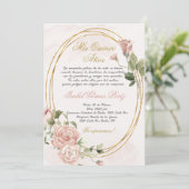 Quinceanera invitation en espagnol (Debout devant)