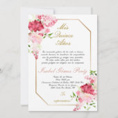 Quinceanera invitation en espagnol (Devant)