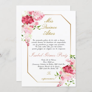 Quinceanera invitation en espagnol