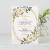 Quinceanera invitation en espagnol (Debout devant)