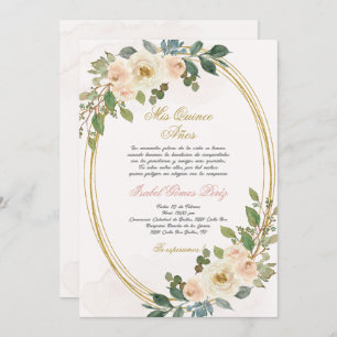 Quinceanera invitation en espagnol