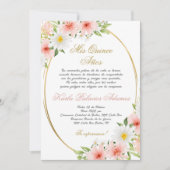 Quinceanera invitation en espagnol (Devant)