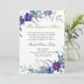 Quinceanera invitation en espagnol (Debout devant)