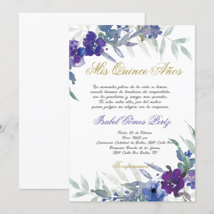 Quinceanera invitation en espagnol