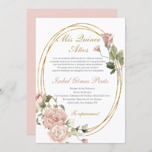 Quinceanera invitation en espagnol