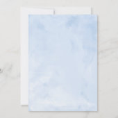 Quinceanera Invitation Espagne Blue Gown Floral (Dos)