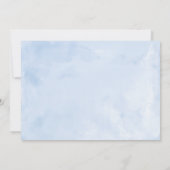 Quinceanera Invitation Espagnol Argent Blue Gown (Dos)