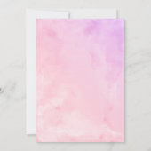 Quinceanera Invitation Espagnol Pastel Couleurs Go (Dos)