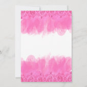 Quinceanera Invitation fuscia15e anniversaire (Dos)