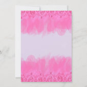 Quinceanera Invitation fuscia15e anniversaire (Dos)