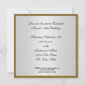 Quinceanera Invitation Mexico Flag Kaart (Achterkant)