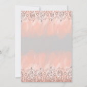 Quinceanera Invitation or rose, 15e anniversaire (Dos)