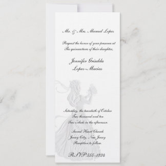Quinceanera Invitation ou sucré 16 fête d'annivers