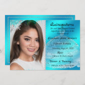 Quinceañera Invitation Photo (Devant / Derrière)