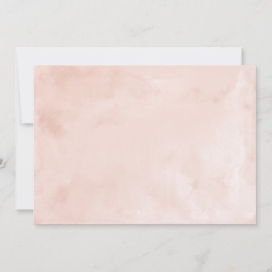 Quinceanera Invitation Rose Gold Rose Blush Gown (Dos)