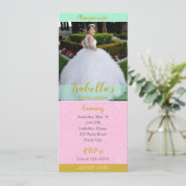 Quinceanera Invitations (Style de billet avec phot (Debout devant)